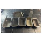 Collection of bakeware including five loaf pans,