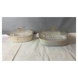CorningWare Baking Dishes with Glass LidsPair
