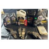 Automotive fluids and accessories lot including