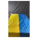 Ukrainian flag featuring the traditional blue and