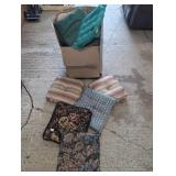 Box of Chair Cushions and PillowsIncludes a