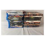 Collection of 15 Blu-rays and 11 DVDs featuring