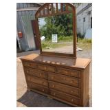9 Drawer Dresser with Mirror Wood 9 drawer