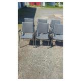 Set of 6 Upholstered Office ChairsSet of six