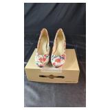 Chelsee Girl Floral High Heel Shoes - Size