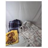 Blankets and Latch Hook Wall HangingIncludes
