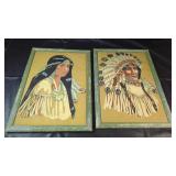 Framed Portrait Print PairMatching pair