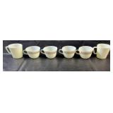 Pyrex Coffee MugsSet of six Pyrex coffee mugs,