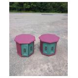 Matching Hexagon End TablesMatching pair of