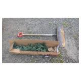 Snow Shovel & Artificial Christmas TreeSnow