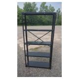 Black Metal Shelving UnitBlack metal shelving