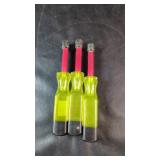 3 Nut DriversSet of 3 nut drivers with clear