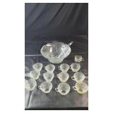 13-Piece Glass Punch Bowl SetGlass punch bowl