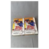 Two 2022 Topps Baseball Series 2 hobby boxes.