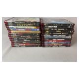 Collection of 24 HD DVD movies featuring action,