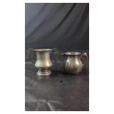 Silver-Plated Creamers & Sugar BowlPair of