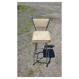 Vintage Chrome Bar StoolChrome bar stool with