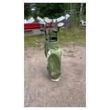 Golf club set including drivers, woods, irons,