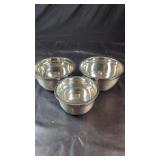 Stainless Steel Mixing Bowl SetSet of three