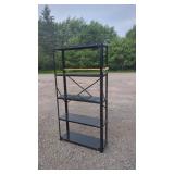 Black Metal Storage Shelf Black metal storage