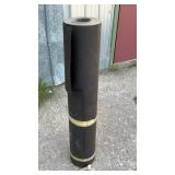 Roll of black roofing paper suitable for roofing,
