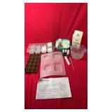 Soap making kit including silicone and plastic