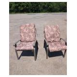 Pair of Patio Chairs with CushionsSet of two
