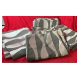 Set of four IKEA MURRUTA curtain panels in a gray