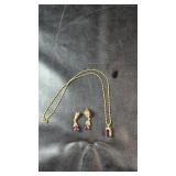 Necklace & Earrings SetGold-tone costume