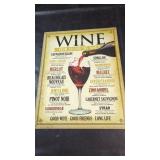 Decorative Wine Metal Wall SignDecorative metal