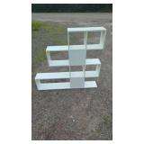 White Cubby Display ShelfModern white cubby