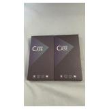 Two Luxeon protective phone cases. Packaging