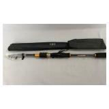 Compact Seachaser 1.8m fishing rod with black and