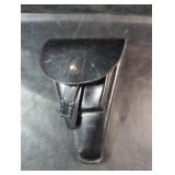 Black Leather HolsterBlack leather holster with
