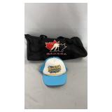 Team Canada hockey logo duffle bag paired with a