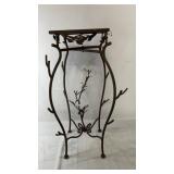 Tall folding metal plant stand with branch-style