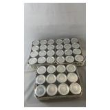 Three cases of Bernardin decorative mason jars