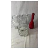 Collection of four decorative glass pieces