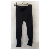 Black ribbed leggings, size small. Feature a