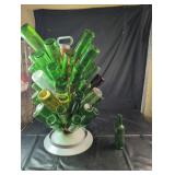 Bottle Drying Tree with Glass BottlesBottle
