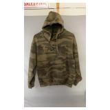 Camouflage Twisted pullover hoodie, approximately