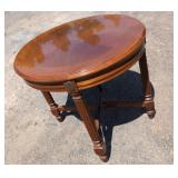 Round Wooden Accent TableRound wooden accent