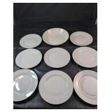 White Dishes and Serving BowlEight plain white
