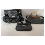 Collection of three handbags including a Mona