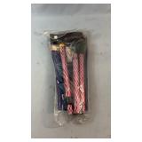 Drive adjustable folding cane with red patterned