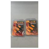 Two Blaze three-piece premium casting spoon packs