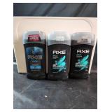 Axe Deodorant and Storage BinThree unused Axe