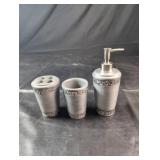 3-Piece Bathroom Accessory SetIncludes a