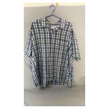 MST Sport Moores short sleeve plaid shirt in
