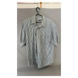 Denim Express short sleeve button-up shirt in